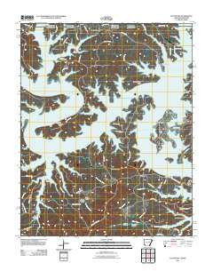 Cotter NW Arkansas Historical topographic map, 1:24000 scale, 7.5 X 7.5 Minute, Year 2011