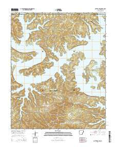 Cotter NW Arkansas Current topographic map, 1:24000 scale, 7.5 X 7.5 Minute, Year 2014