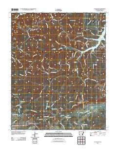 Cotter SW Arkansas Historical topographic map, 1:24000 scale, 7.5 X 7.5 Minute, Year 2011