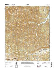 Cotter SW Arkansas Current topographic map, 1:24000 scale, 7.5 X 7.5 Minute, Year 2014