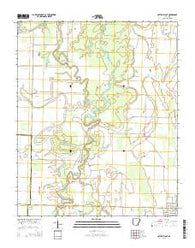 Cotton Plant Arkansas Current topographic map, 1:24000 scale, 7.5 X 7.5 Minute, Year 2014