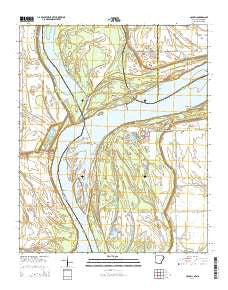 Council Arkansas Current topographic map, 1:24000 scale, 7.5 X 7.5 Minute, Year 2014