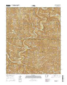 Cozahome Arkansas Current topographic map, 1:24000 scale, 7.5 X 7.5 Minute, Year 2014