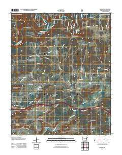 Cravens Arkansas Historical topographic map, 1:24000 scale, 7.5 X 7.5 Minute, Year 2011