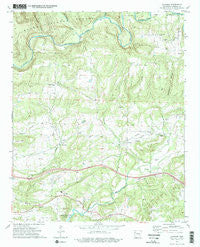 Cravens Arkansas Historical topographic map, 1:24000 scale, 7.5 X 7.5 Minute, Year 1973