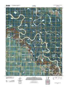 Crocketts Bluff Arkansas Historical topographic map, 1:24000 scale, 7.5 X 7.5 Minute, Year 2011