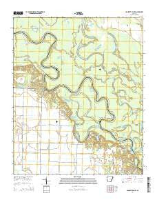 Crocketts Bluff Arkansas Current topographic map, 1:24000 scale, 7.5 X 7.5 Minute, Year 2014