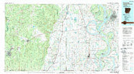 Crossett Arkansas Historical topographic map, 1:100000 scale, 30 X 60 Minute, Year 1986