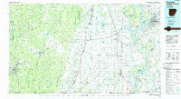 Crossett Arkansas Historical topographic map, 1:100000 scale, 30 X 60 Minute, Year 1986