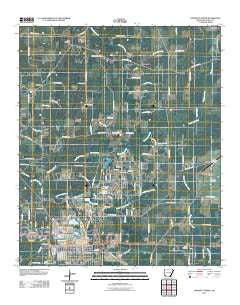 Crossett North Arkansas Historical topographic map, 1:24000 scale, 7.5 X 7.5 Minute, Year 2011