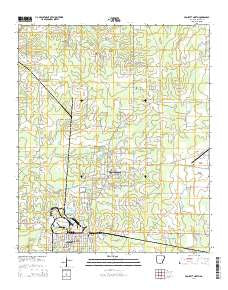 Crossett North Arkansas Current topographic map, 1:24000 scale, 7.5 X 7.5 Minute, Year 2014