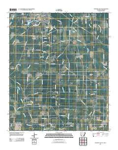 Crossett South Arkansas Historical topographic map, 1:24000 scale, 7.5 X 7.5 Minute, Year 2011