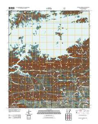 Crystal Springs Arkansas Historical topographic map, 1:24000 scale, 7.5 X 7.5 Minute, Year 2011