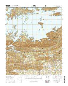 Crystal Springs Arkansas Current topographic map, 1:24000 scale, 7.5 X 7.5 Minute, Year 2014