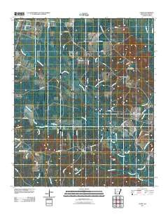 Curtis Arkansas Historical topographic map, 1:24000 scale, 7.5 X 7.5 Minute, Year 2011