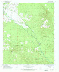 Curtis Arkansas Historical topographic map, 1:24000 scale, 7.5 X 7.5 Minute, Year 1970