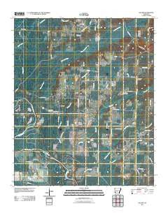 Dalark Arkansas Historical topographic map, 1:24000 scale, 7.5 X 7.5 Minute, Year 2011