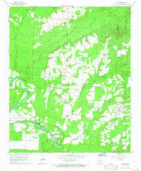 Dalark Arkansas Historical topographic map, 1:24000 scale, 7.5 X 7.5 Minute, Year 1965