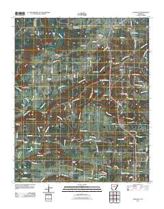 Damascus Arkansas Historical topographic map, 1:24000 scale, 7.5 X 7.5 Minute, Year 2011