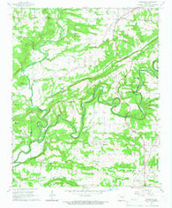 Damascus Arkansas Historical topographic map, 1:24000 scale, 7.5 X 7.5 Minute, Year 1961