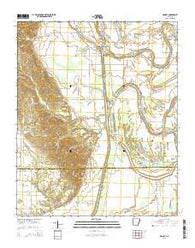 Dansby Arkansas Current topographic map, 1:24000 scale, 7.5 X 7.5 Minute, Year 2014
