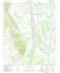 Dansby Arkansas Historical topographic map, 1:24000 scale, 7.5 X 7.5 Minute, Year 1959