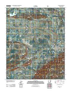 Danville Arkansas Historical topographic map, 1:24000 scale, 7.5 X 7.5 Minute, Year 2011