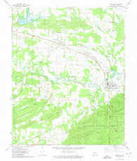 Danville Arkansas Historical topographic map, 1:24000 scale, 7.5 X 7.5 Minute, Year 1972