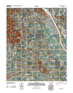 Dardanelle Arkansas Historical topographic map, 1:24000 scale, 7.5 X 7.5 Minute, Year 2011