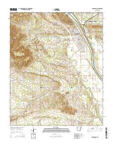 Dardanelle Arkansas Current topographic map, 1:24000 scale, 7.5 X 7.5 Minute, Year 2014