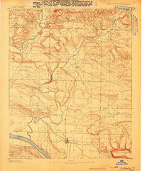 Dardanelle #1 Arkansas Historical topographic map, 1:62500 scale, 15 X 15 Minute, Year 1888