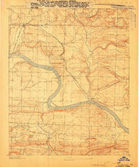Dardanelle #2 Arkansas Historical topographic map, 1:62500 scale, 15 X 15 Minute, Year 1888