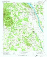 Dardanelle Arkansas Historical topographic map, 1:24000 scale, 7.5 X 7.5 Minute, Year 1972