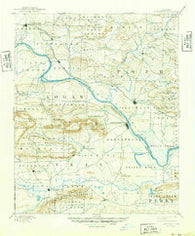 Dardanelle Arkansas Historical topographic map, 1:125000 scale, 30 X 30 Minute, Year 1890