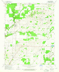 Datto Arkansas Historical topographic map, 1:24000 scale, 7.5 X 7.5 Minute, Year 1964