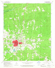 De Queen Arkansas Historical topographic map, 1:24000 scale, 7.5 X 7.5 Minute, Year 1966
