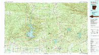 De Queen Arkansas Historical topographic map, 1:100000 scale, 30 X 60 Minute, Year 1986