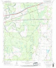 De Valls Bluff SE Arkansas Historical topographic map, 1:24000 scale, 7.5 X 7.5 Minute, Year 1968