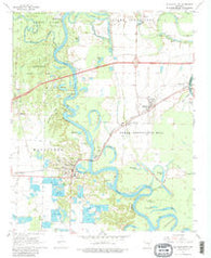 De Valls Bluff Arkansas Historical topographic map, 1:24000 scale, 7.5 X 7.5 Minute, Year 1968