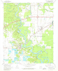 De Valls Bluff Arkansas Historical topographic map, 1:24000 scale, 7.5 X 7.5 Minute, Year 1968