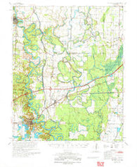 De Valls Bluff Arkansas Historical topographic map, 1:62500 scale, 15 X 15 Minute, Year 1971