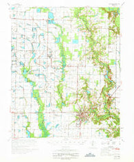 De Witt Arkansas Historical topographic map, 1:62500 scale, 15 X 15 Minute, Year 1970