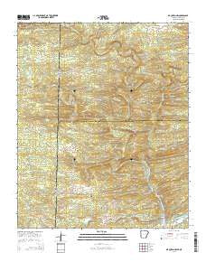 De Queen NW Arkansas Current topographic map, 1:24000 scale, 7.5 X 7.5 Minute, Year 2014