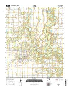 De Witt Arkansas Current topographic map, 1:24000 scale, 7.5 X 7.5 Minute, Year 2014