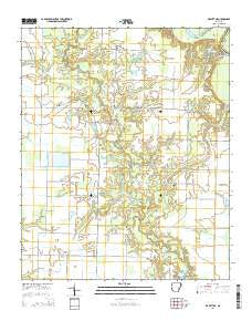 De Witt NE Arkansas Current topographic map, 1:24000 scale, 7.5 X 7.5 Minute, Year 2014
