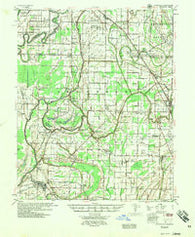 Deckerville Arkansas Historical topographic map, 1:62500 scale, 15 X 15 Minute, Year 1957