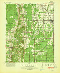 Dee Arkansas Historical topographic map, 1:62500 scale, 15 X 15 Minute, Year 1940
