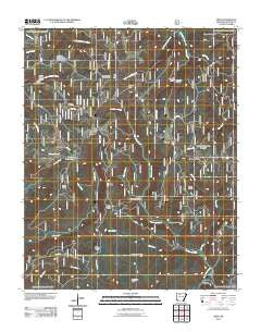 Deer Arkansas Historical topographic map, 1:24000 scale, 7.5 X 7.5 Minute, Year 2011