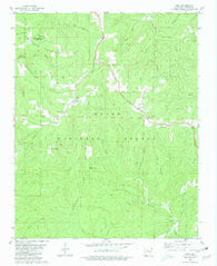 Deer Arkansas Historical topographic map, 1:24000 scale, 7.5 X 7.5 Minute, Year 1980