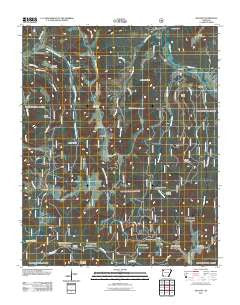 Delaney Arkansas Historical topographic map, 1:24000 scale, 7.5 X 7.5 Minute, Year 2011